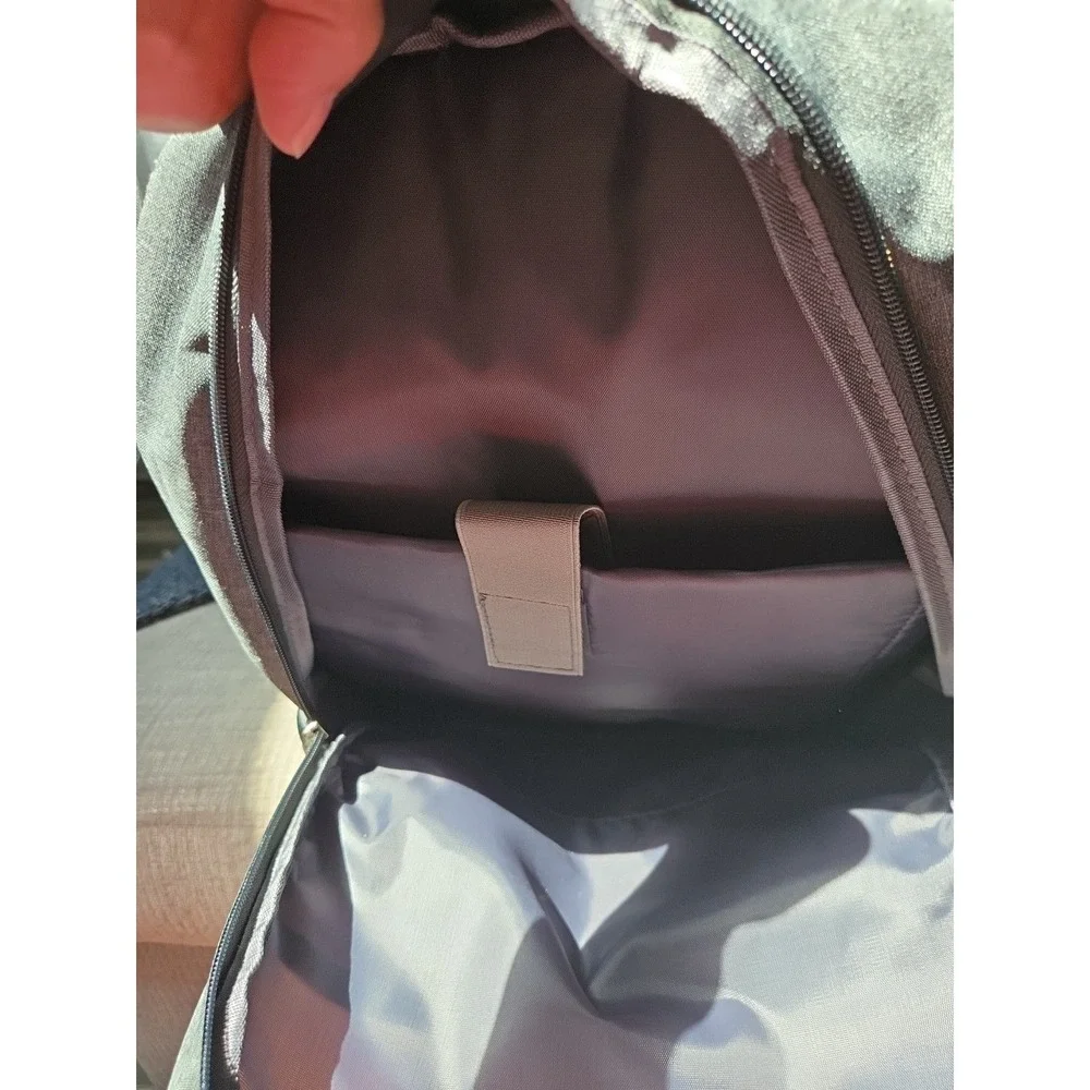 Topi Gray Laptop Backpack  With Side Pockets‎